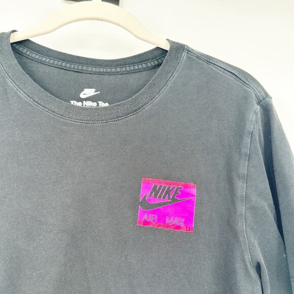 Nike Mens Streetwear The Future Is Air‎ Swoosh Logo Graphic T-Shirt Size S Black - Picture 3 of 7